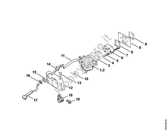 Carburatore, adapter BT 360 BT 360 brand Stihl